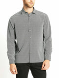 SAGE CART# 88816Ex M&S Mens pure cotton geo print long sleeve Shirt