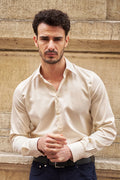 SAGE CART# 88818 Romeo Essentials Satin Man Shirt Champagne