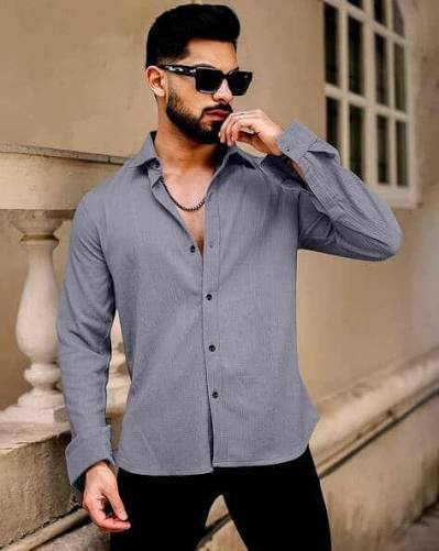 SAGE CART#  Men Shirt with Spread Collar